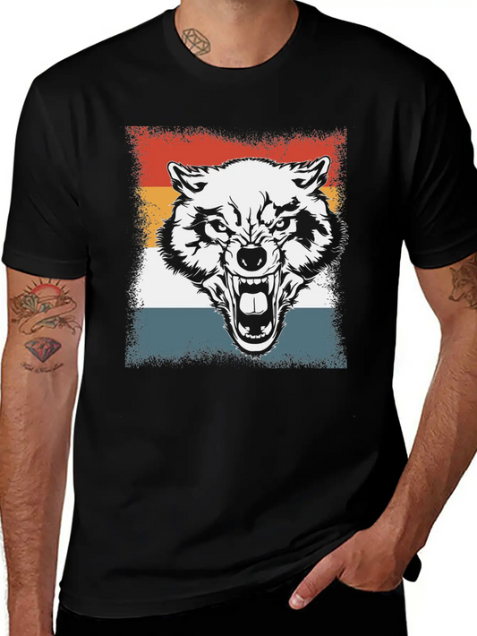Wolf Cry Howl Gift Animal Forest Basic Graphic T-Shirt – Daily Comfort In Soft Cotton