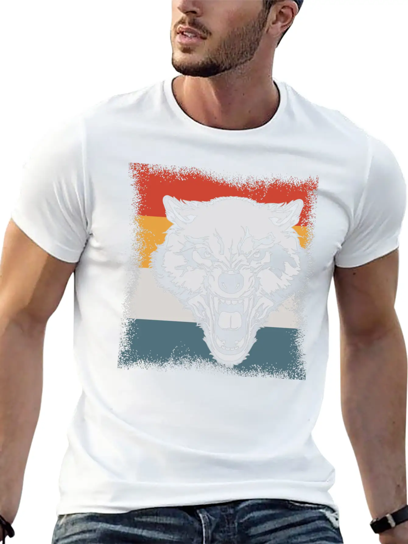 Wolf Cry Howl Gift Animal Forest Basic Graphic T-Shirt – Daily Comfort In Soft Cotton