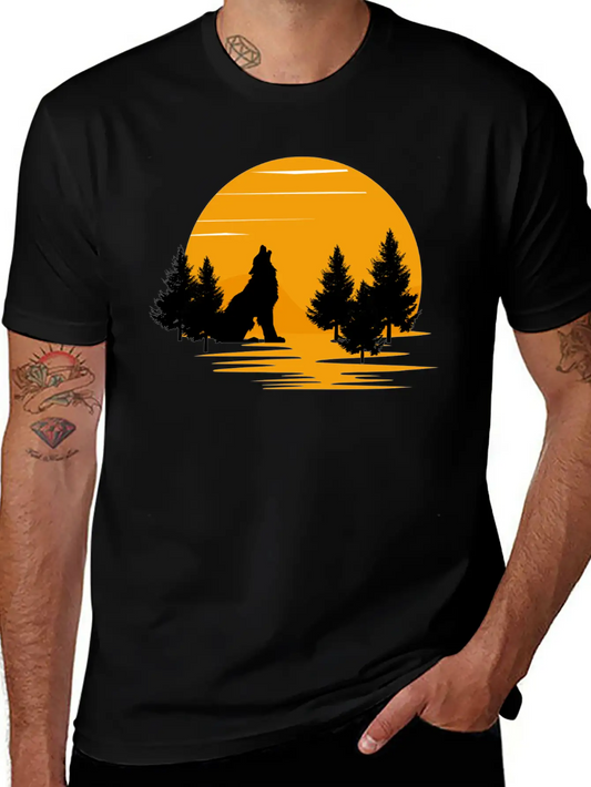 Wolf Essential Cotton Tee For Daily Outfits – Unisex Style