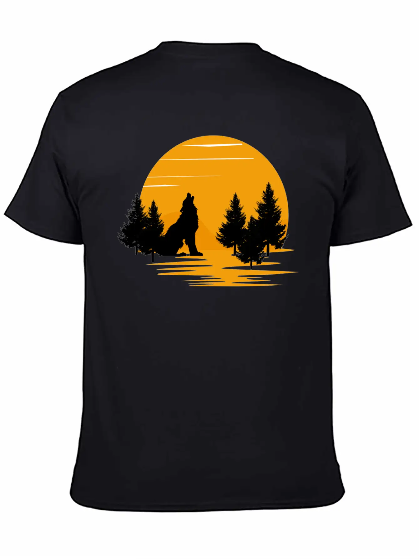 Wolf Essential Cotton Tee For Daily Outfits – Unisex Style