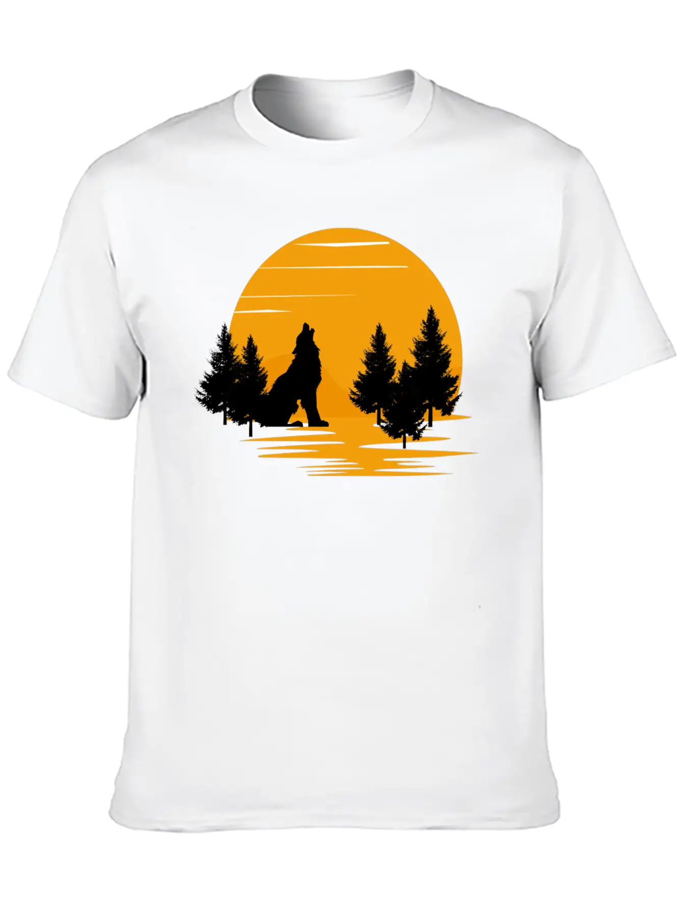 Wolf Essential Cotton Tee For Daily Outfits – Unisex Style