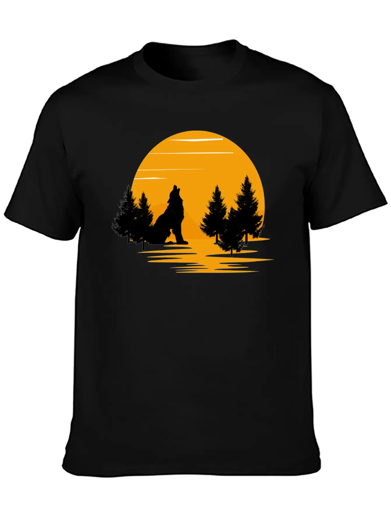 Wolf Essential Cotton Tee For Daily Outfits – Unisex Style