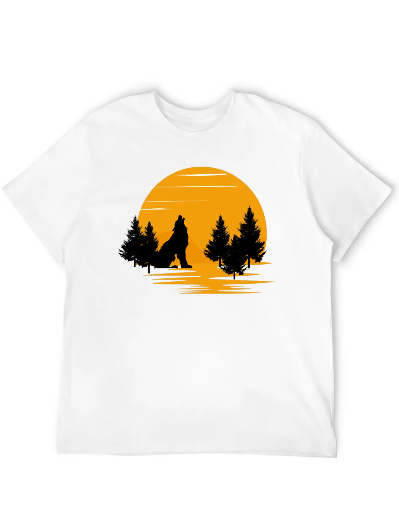Wolf Essential Cotton Tee For Daily Outfits – Unisex Style