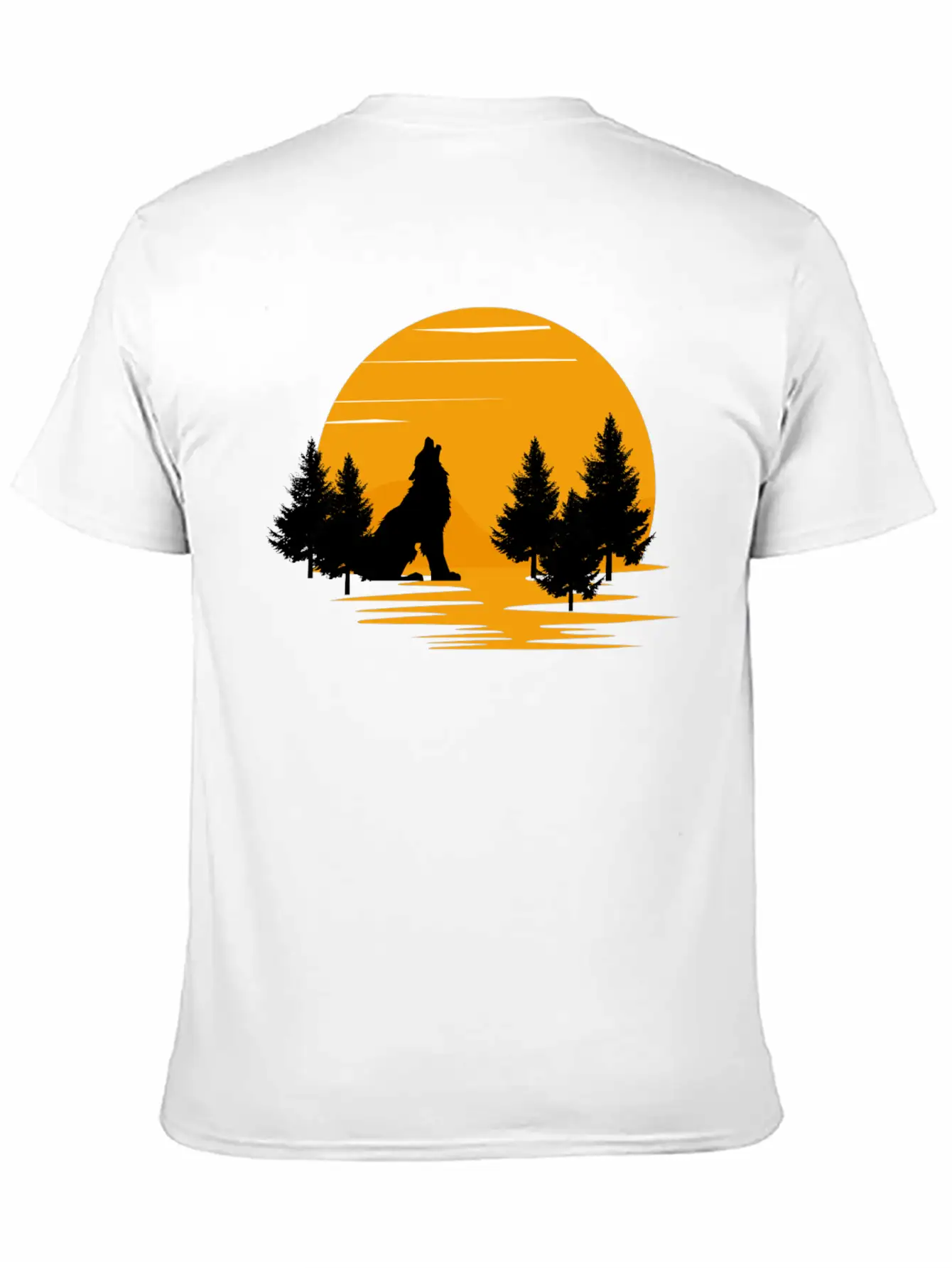 Wolf Essential Cotton Tee For Daily Outfits – Unisex Style