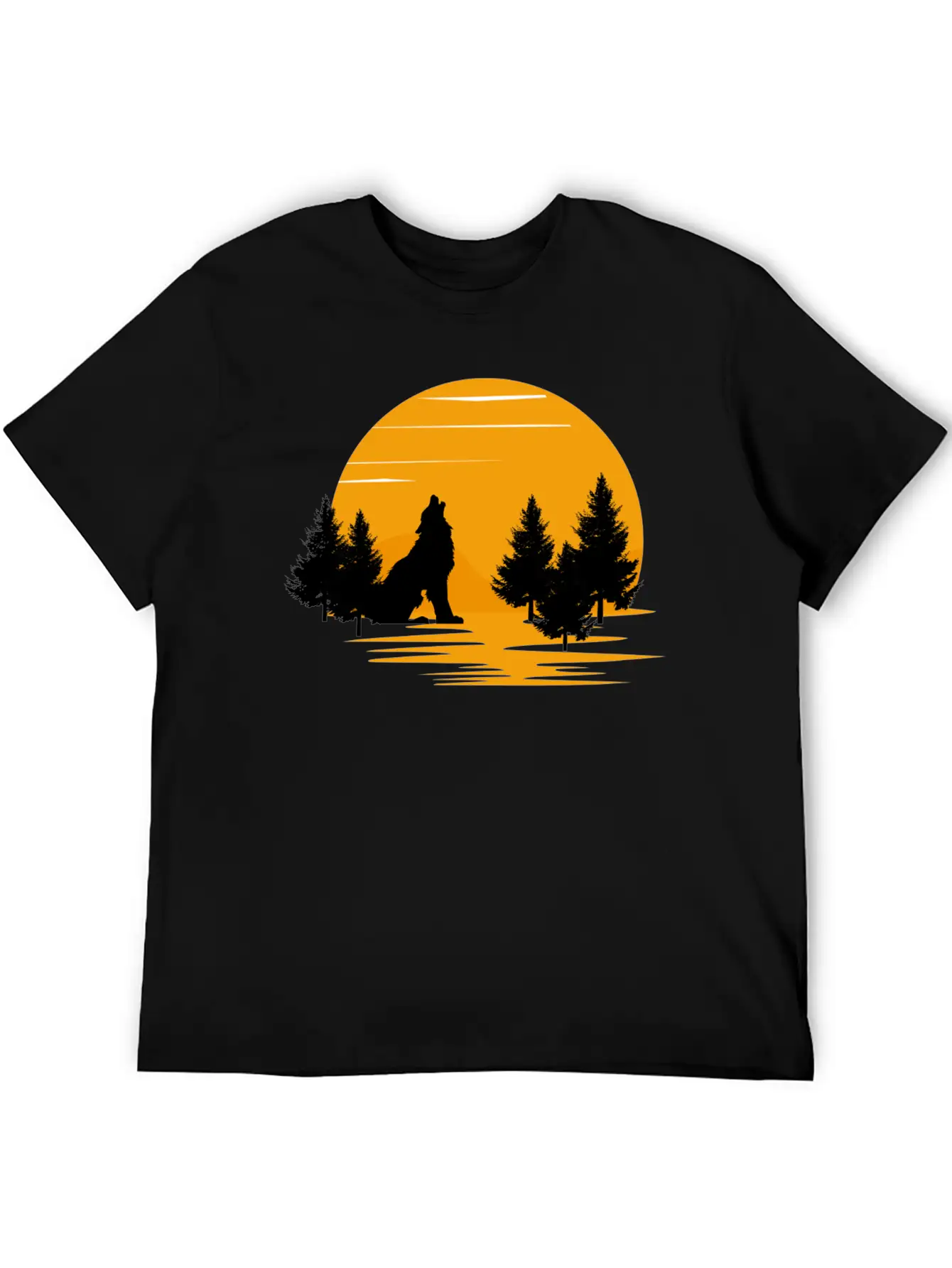 Wolf Essential Cotton Tee For Daily Outfits – Unisex Style