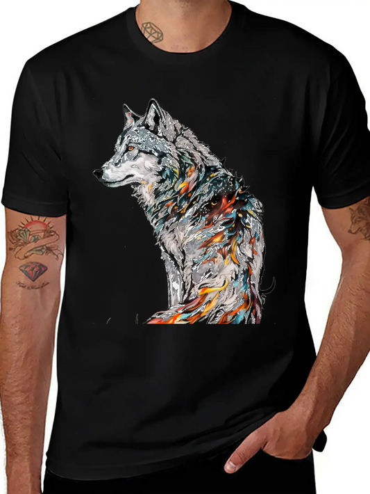 Wolf Give Birth Lightweight Cotton T-Shirt – Daily Comfort Graphic Shirt