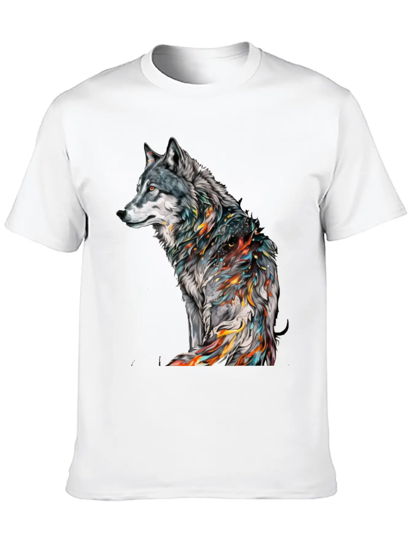 Wolf Give Birth Lightweight Cotton T-Shirt – Daily Comfort Graphic Shirt
