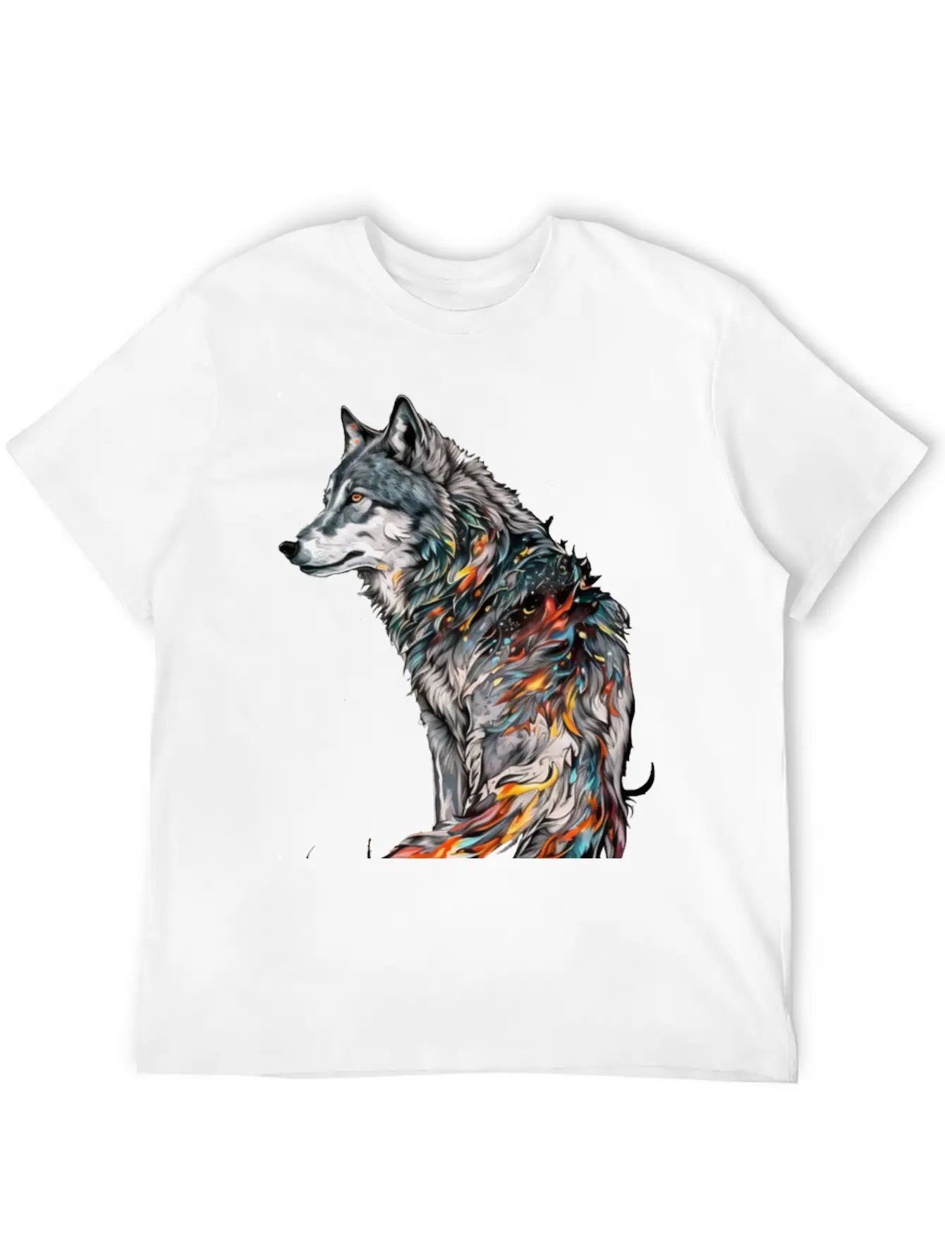 Wolf Give Birth Lightweight Cotton T-Shirt – Daily Comfort Graphic Shirt