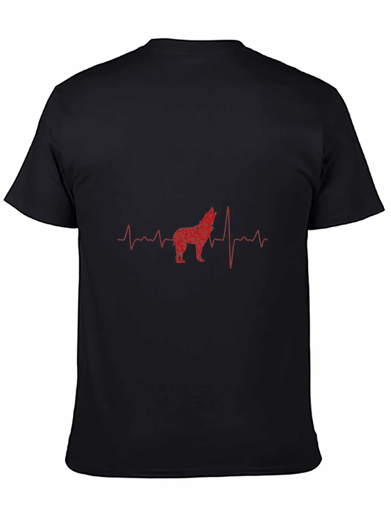 Wolf Hearbeat Simple Animals Gift Ideas Modern Fit Casual T-Shirt ��� Clean And Versatile Design