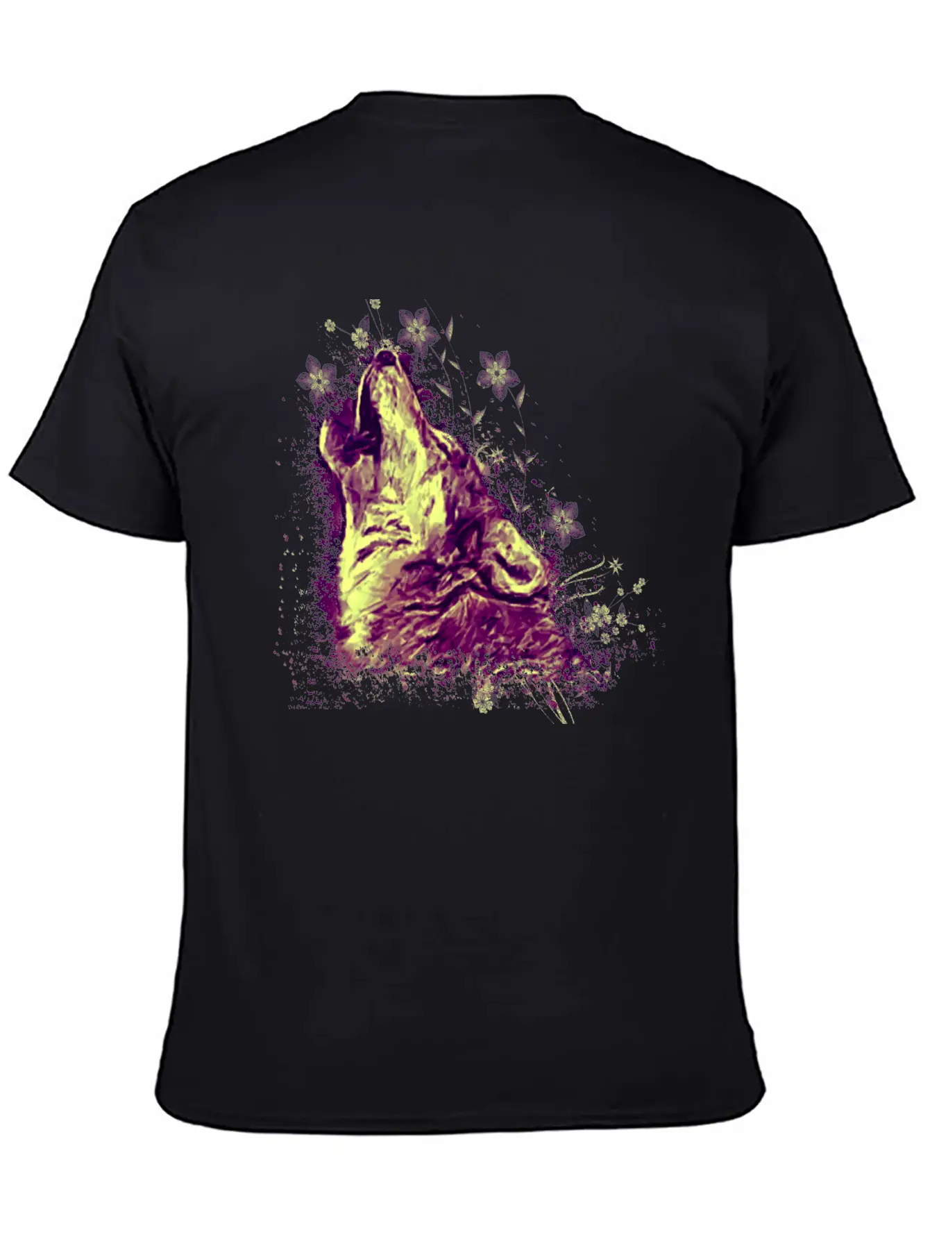 Wolf Howling Unisex Casual T-Shirt – Clean Design For Daily Comfort