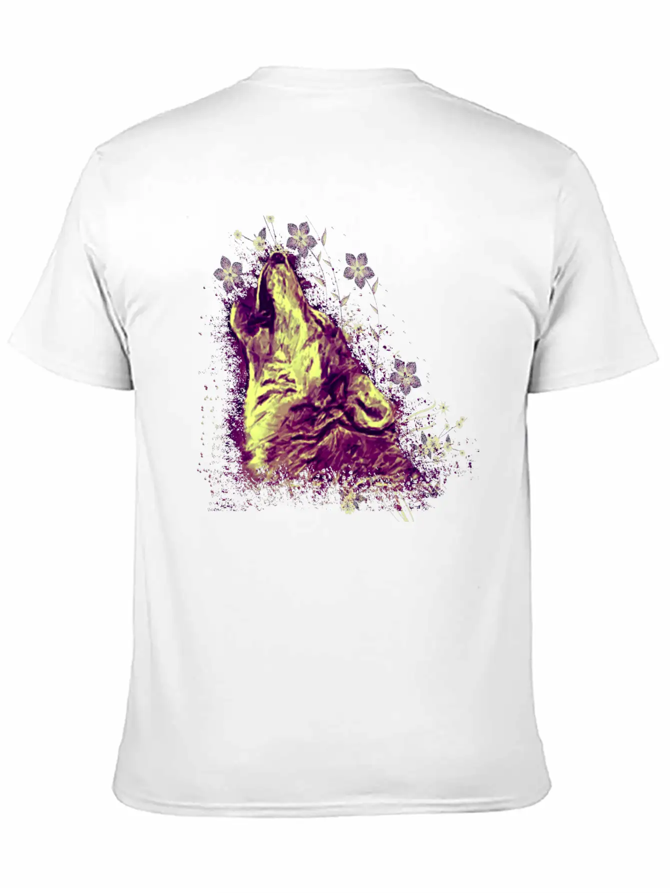 Wolf Howling Unisex Casual T-Shirt – Clean Design For Daily Comfort