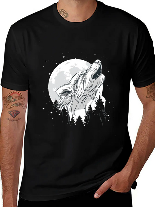 Wolf In Moon Light Werewolf Wolves Modern Fit Casual T-Shirt – Clean And Versatile Design