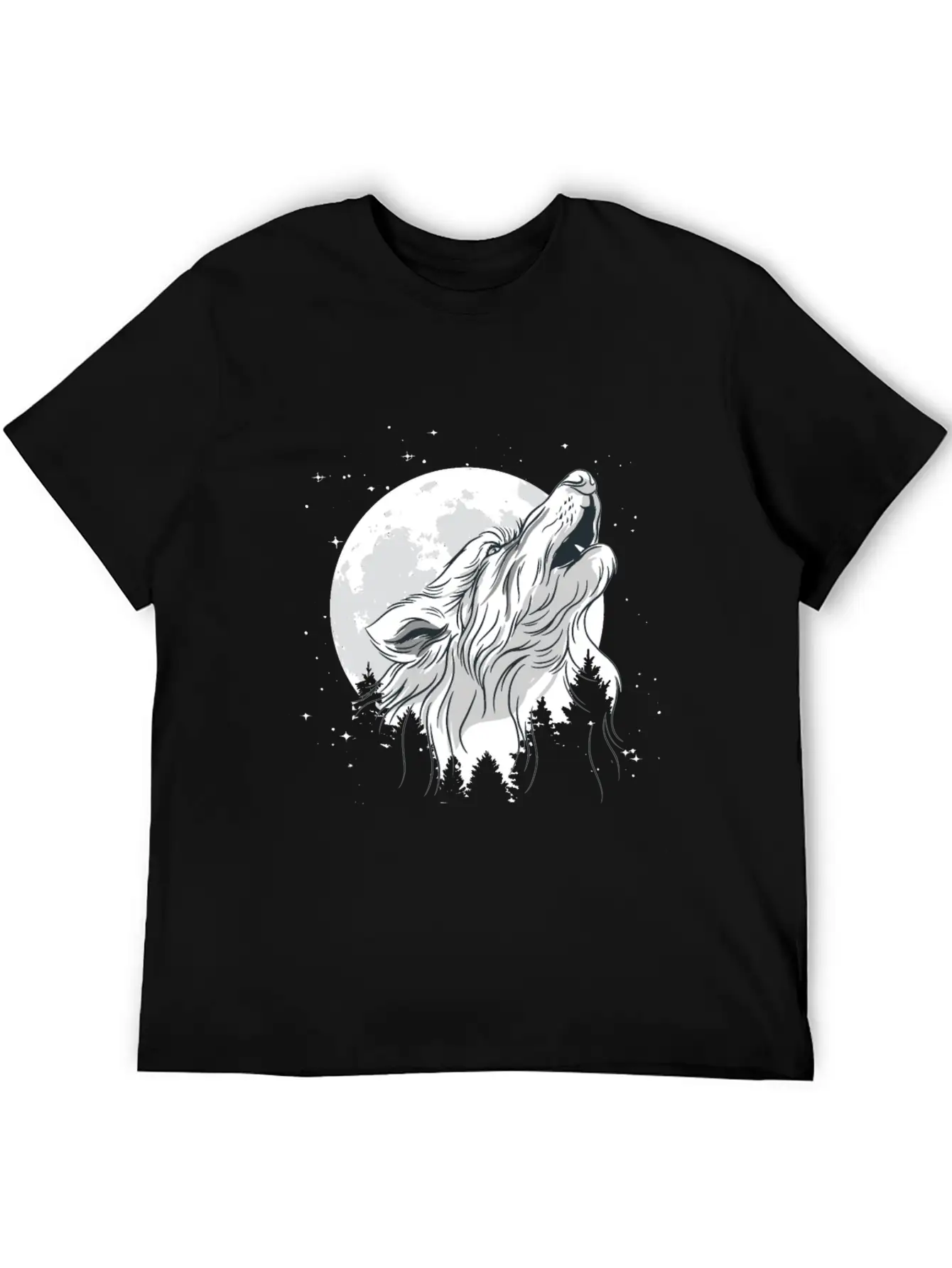 Wolf In Moon Light Werewolf Wolves Modern Fit Casual T-Shirt – Clean And Versatile Design