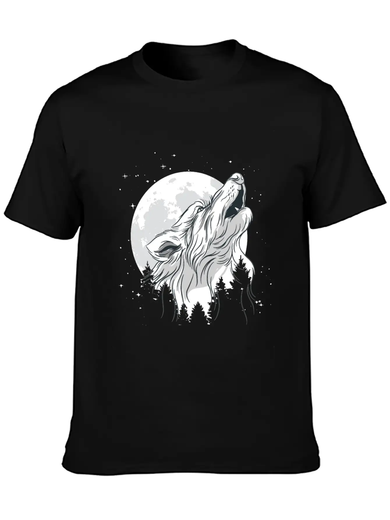 Wolf In Moon Light Werewolf Wolves Modern Fit Casual T-Shirt – Clean And Versatile Design