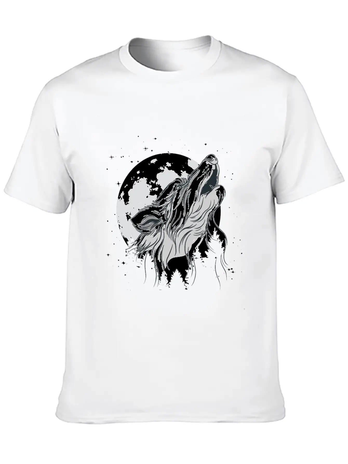 Wolf In Moon Light Werewolf Wolves Modern Fit Casual T-Shirt – Clean And Versatile Design