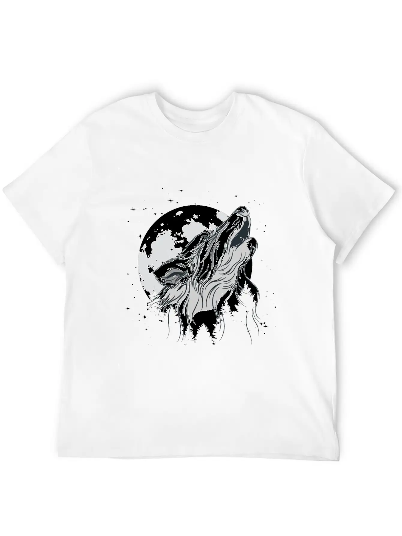 Wolf In Moon Light Werewolf Wolves Modern Fit Casual T-Shirt – Clean And Versatile Design