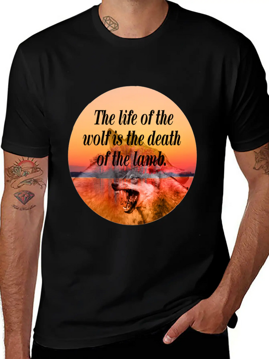 Wolf Life Basic Graphic T-Shirt – Daily Comfort In Soft Cotton