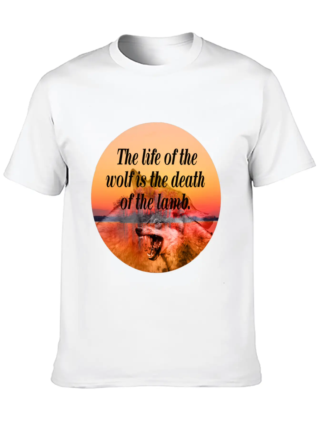 Wolf Life Basic Graphic T-Shirt – Daily Comfort In Soft Cotton