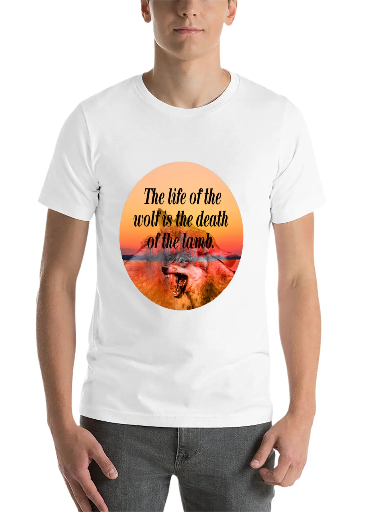 Wolf Life Basic Graphic T-Shirt – Daily Comfort In Soft Cotton