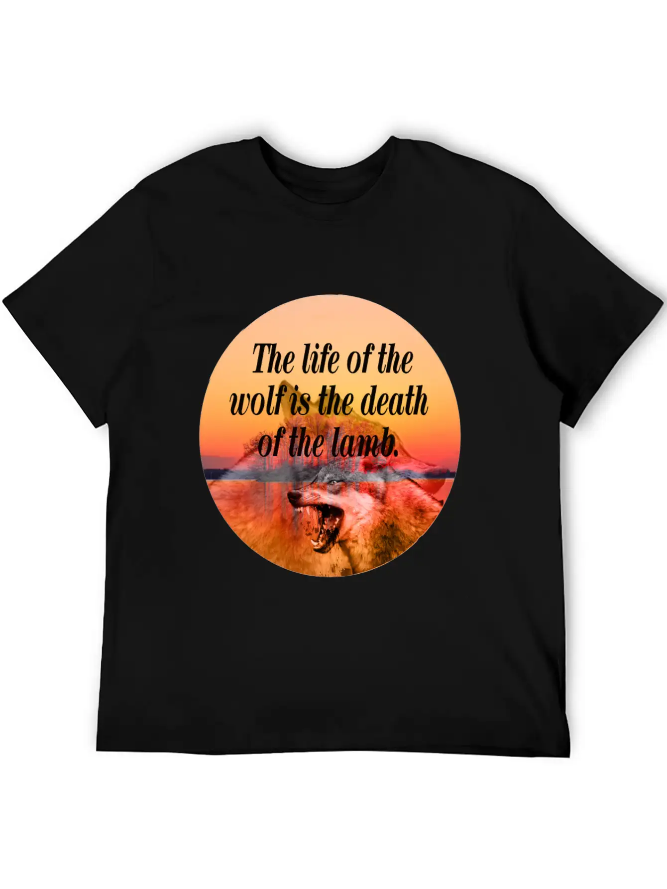 Wolf Life Basic Graphic T-Shirt – Daily Comfort In Soft Cotton