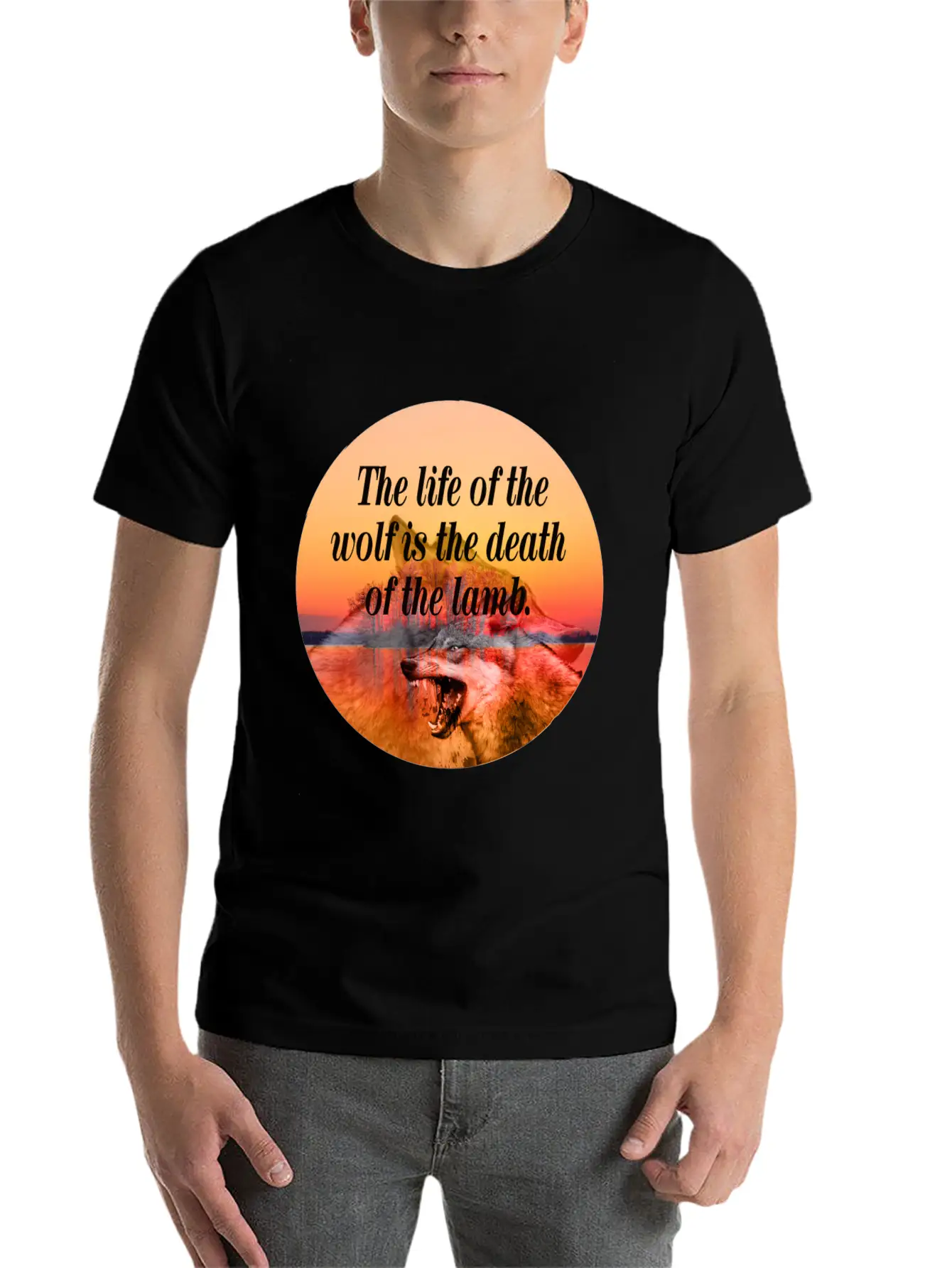Wolf Life Basic Graphic T-Shirt – Daily Comfort In Soft Cotton