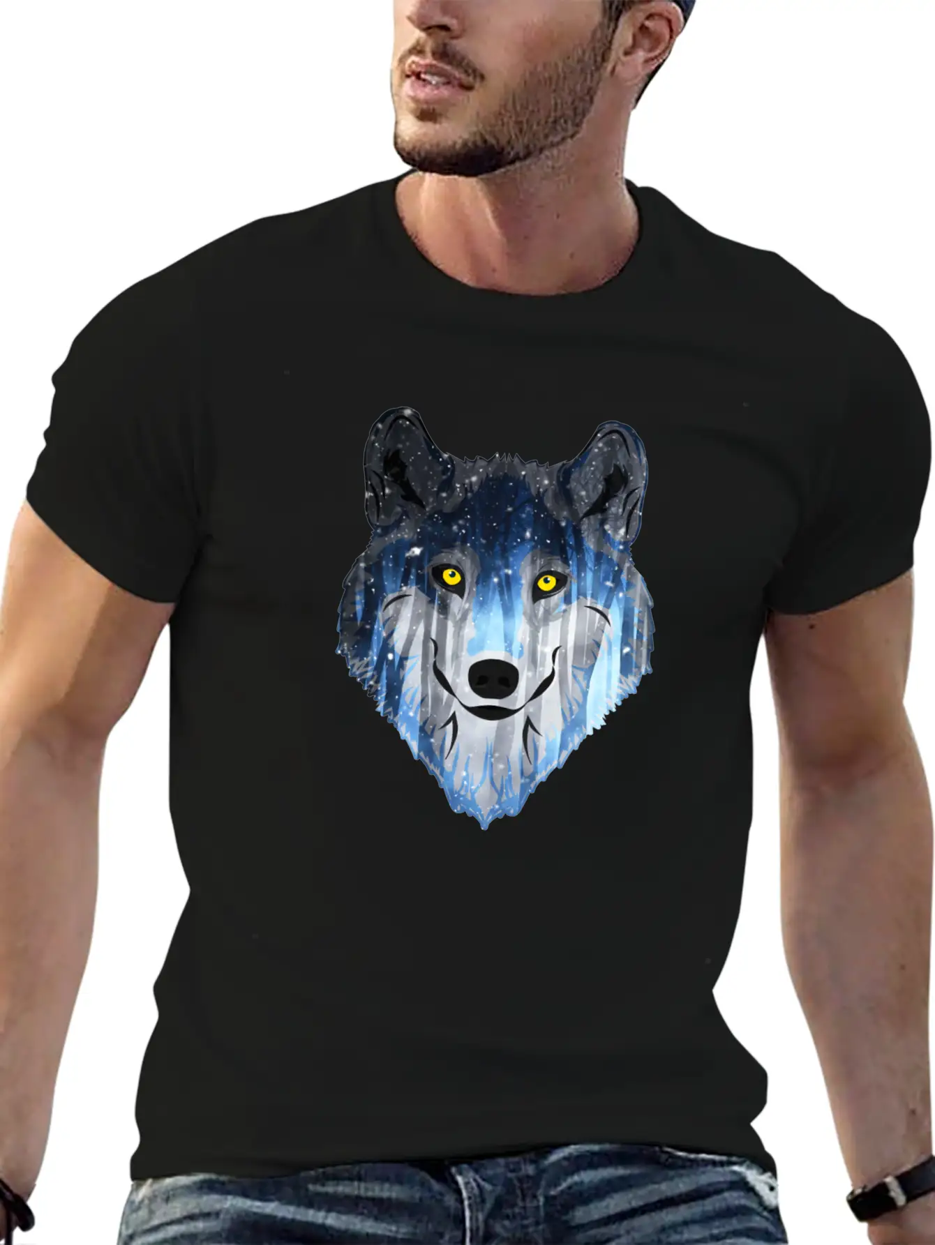 Wolf Lightweight Cotton T-Shirt – Daily Comfort Graphic Shirt