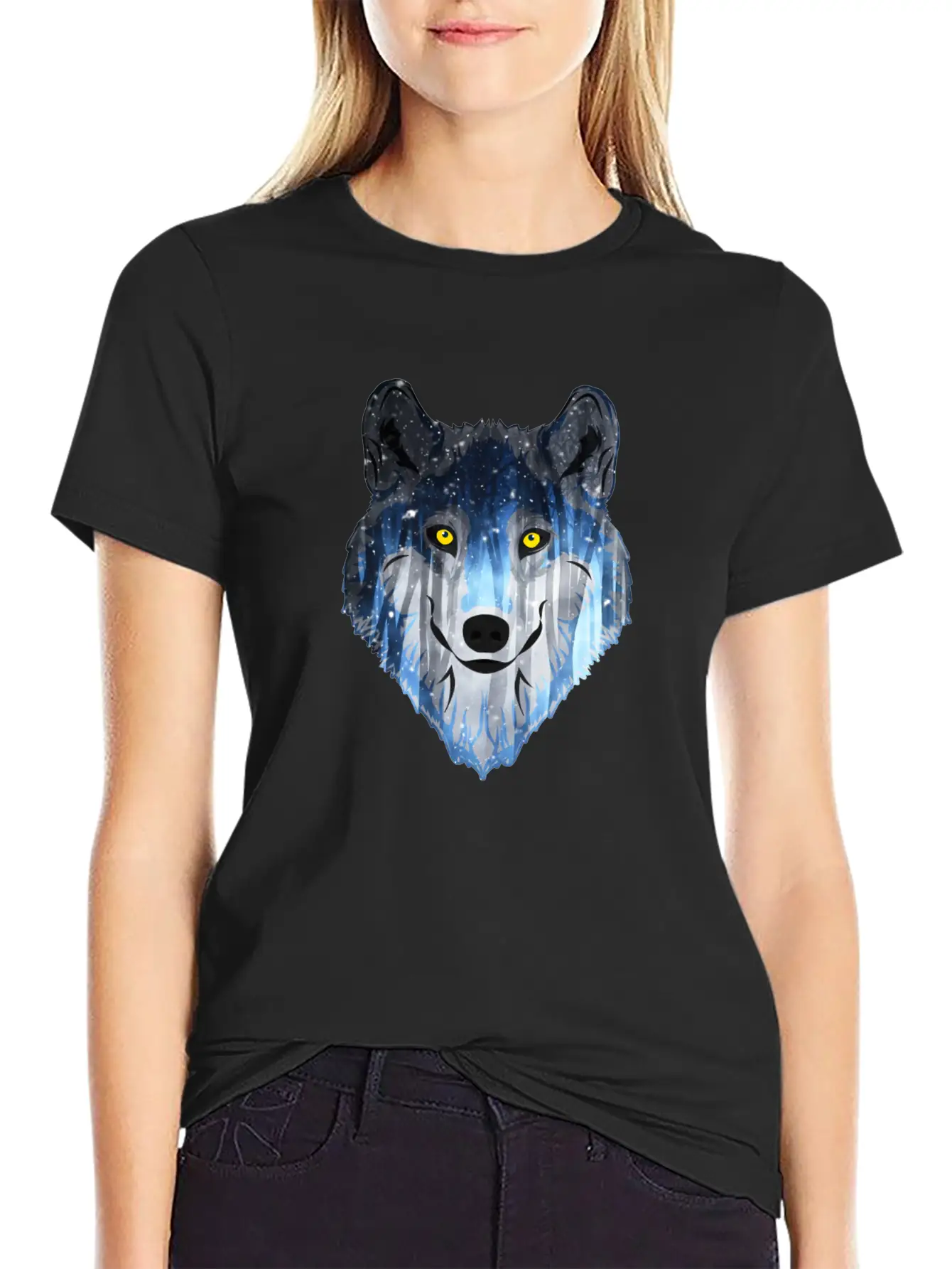 Wolf Lightweight Cotton T-Shirt – Daily Comfort Graphic Shirt