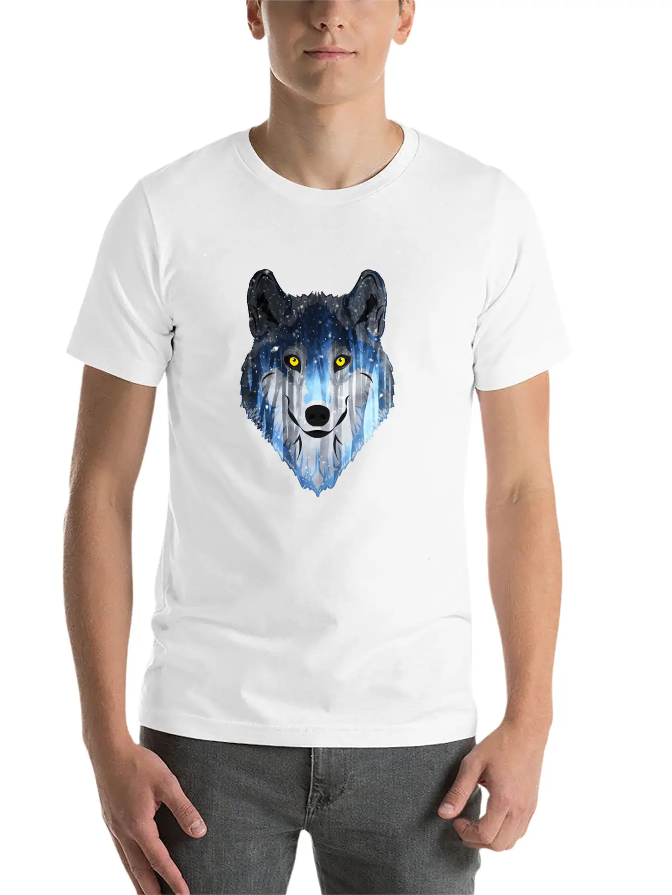 Wolf Lightweight Cotton T-Shirt – Daily Comfort Graphic Shirt