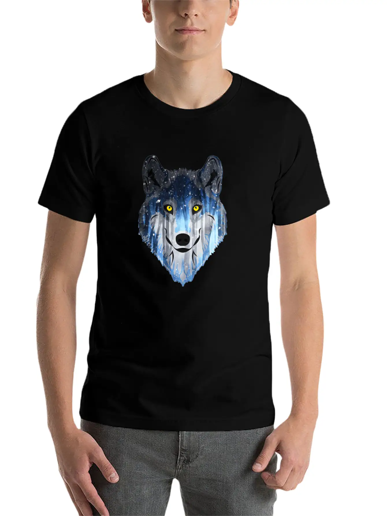 Wolf Lightweight Cotton T-Shirt – Daily Comfort Graphic Shirt