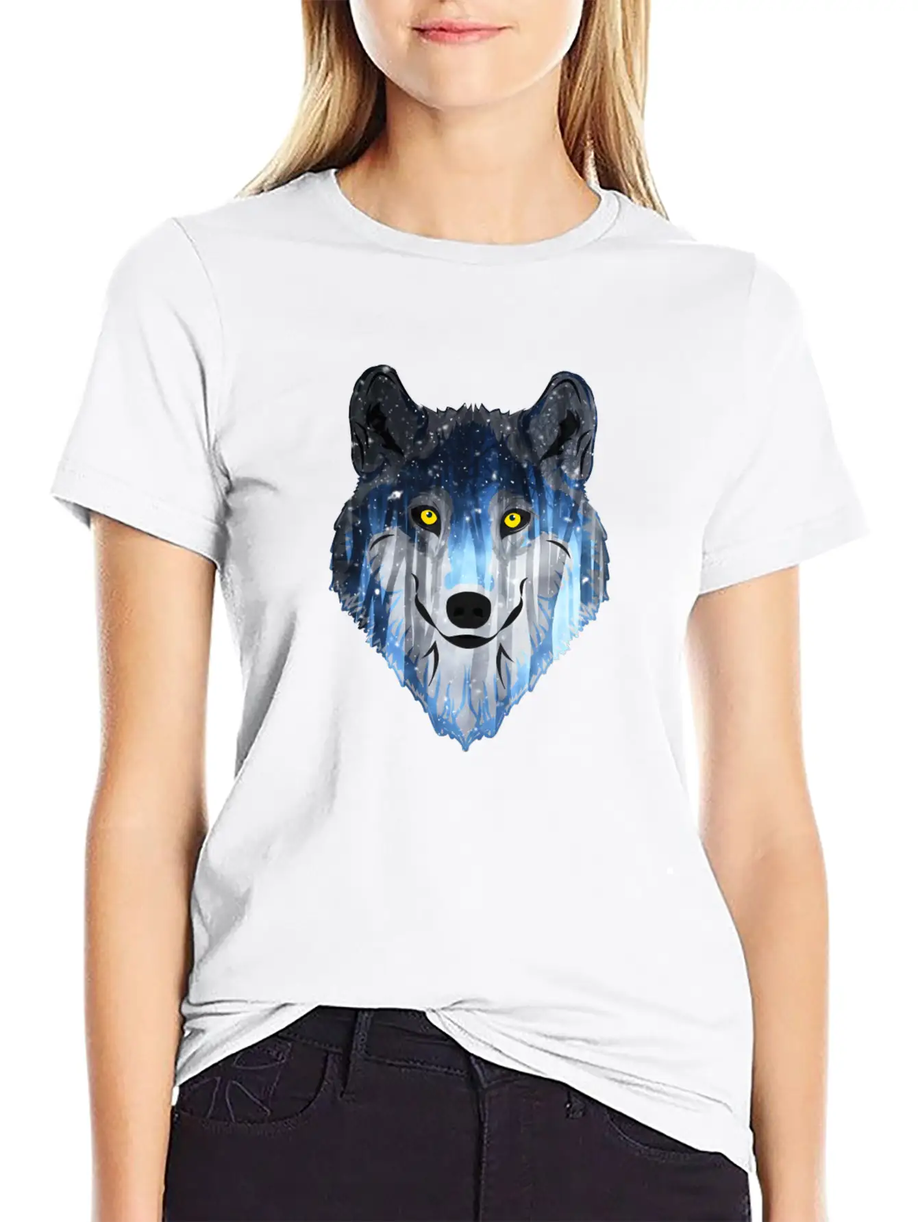Wolf Lightweight Cotton T-Shirt – Daily Comfort Graphic Shirt