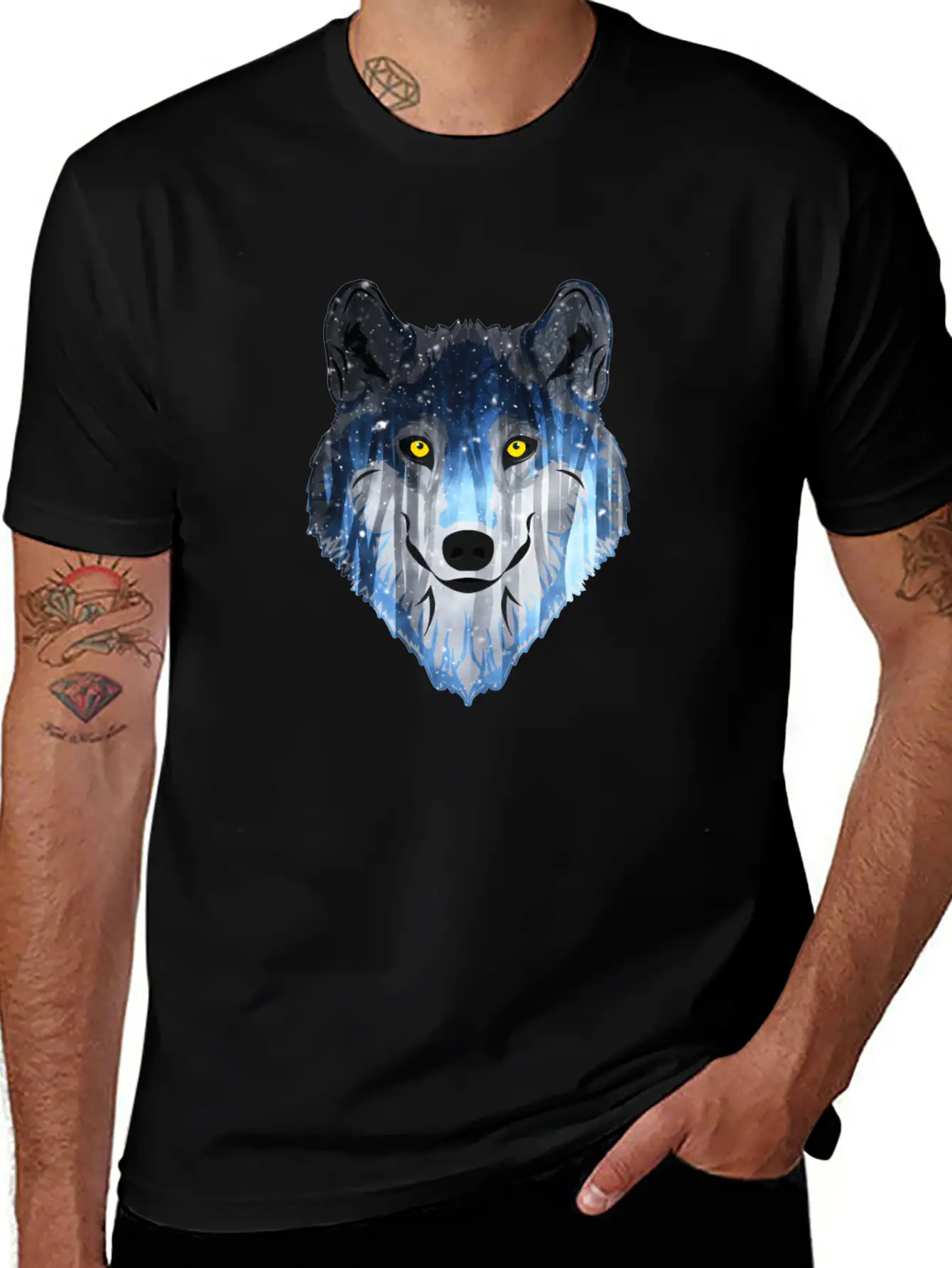 Wolf Lightweight Cotton T-Shirt – Daily Comfort Graphic Shirt