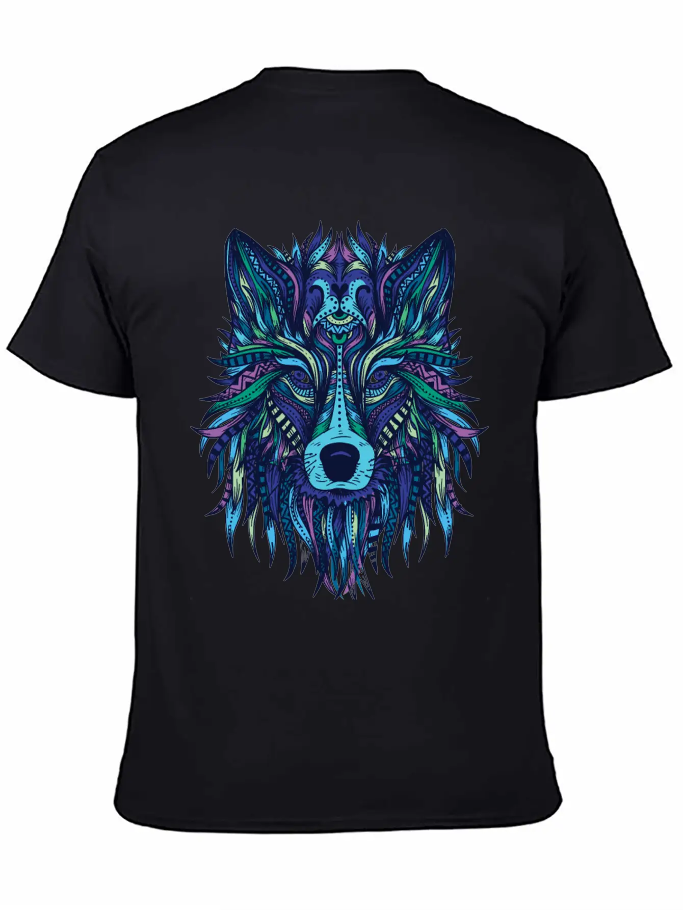 Wolf Mandala Modern Fit Casual T-Shirt – Clean And Versatile Design