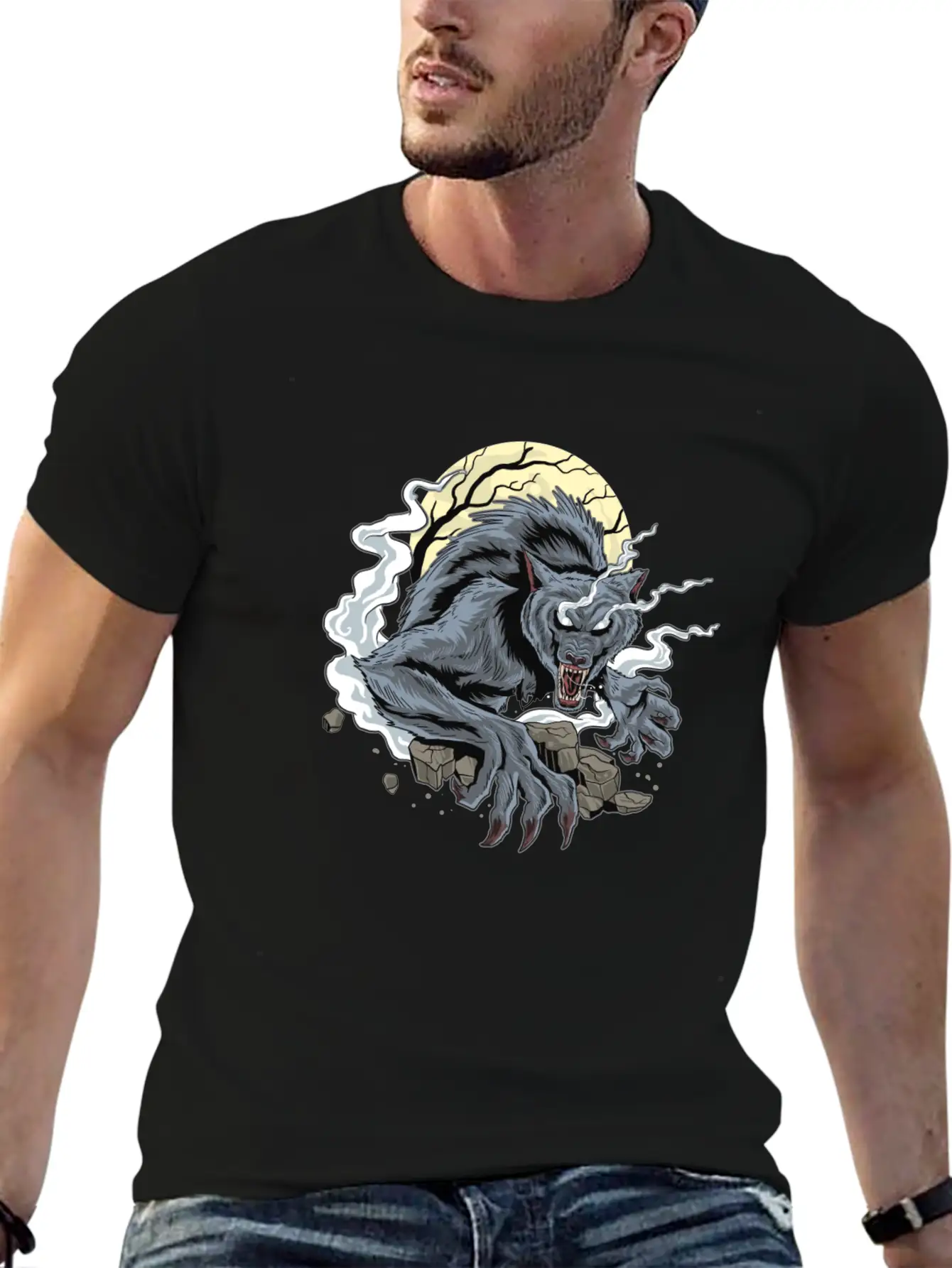 Wolf Modern Fit Casual T-Shirt – Clean And Versatile Design