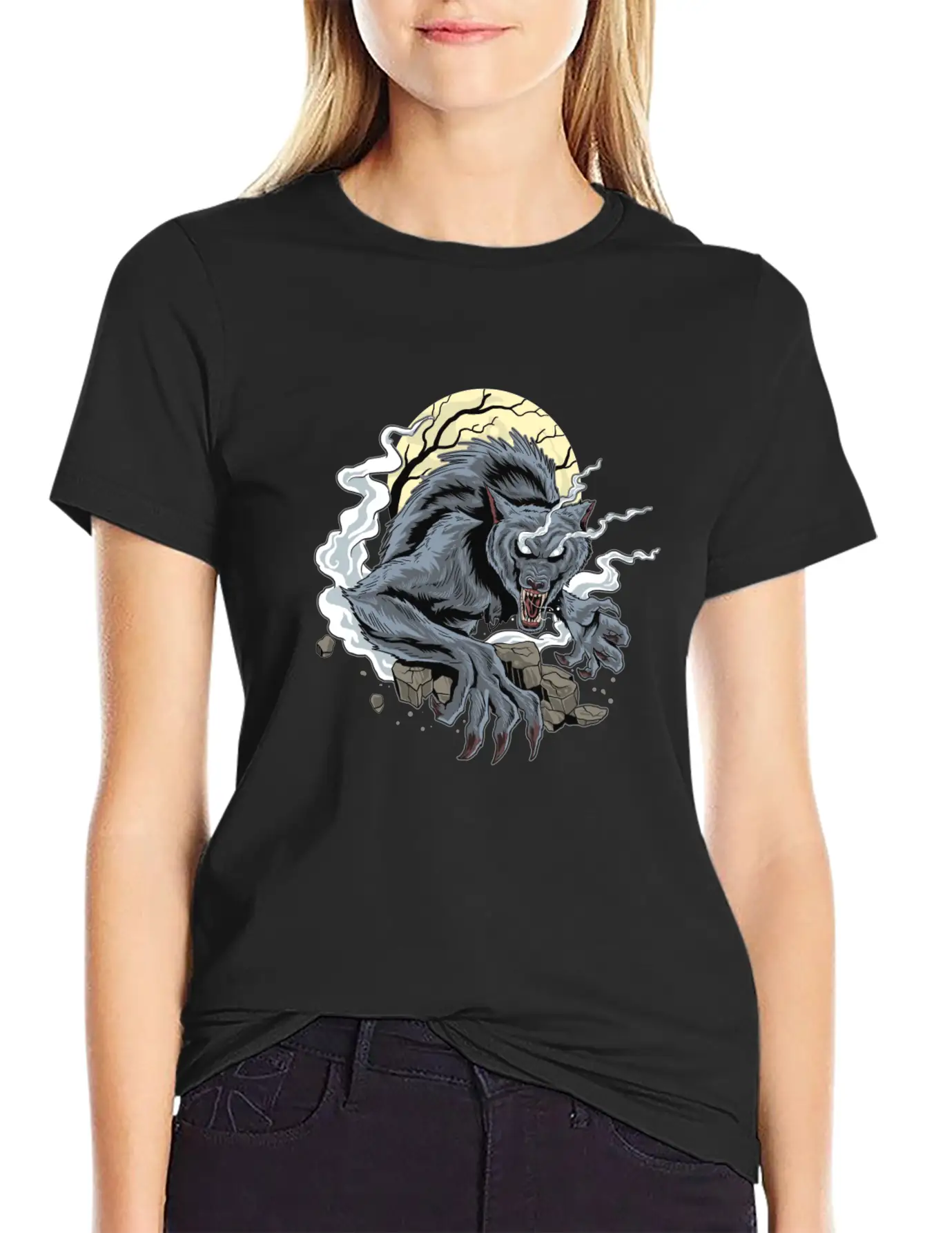Wolf Modern Fit Casual T-Shirt – Clean And Versatile Design
