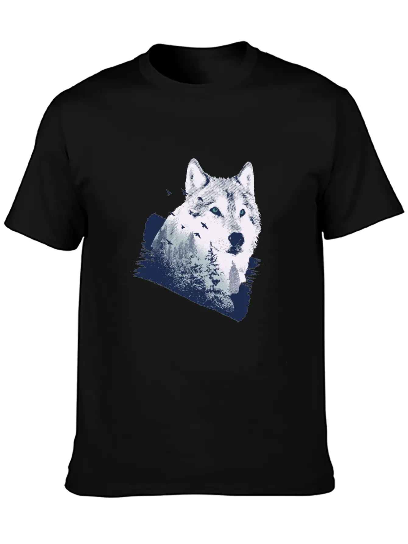 Wolf Motif Nature Wolves Unisex Casual T-Shirt – Clean Design For Daily Comfort