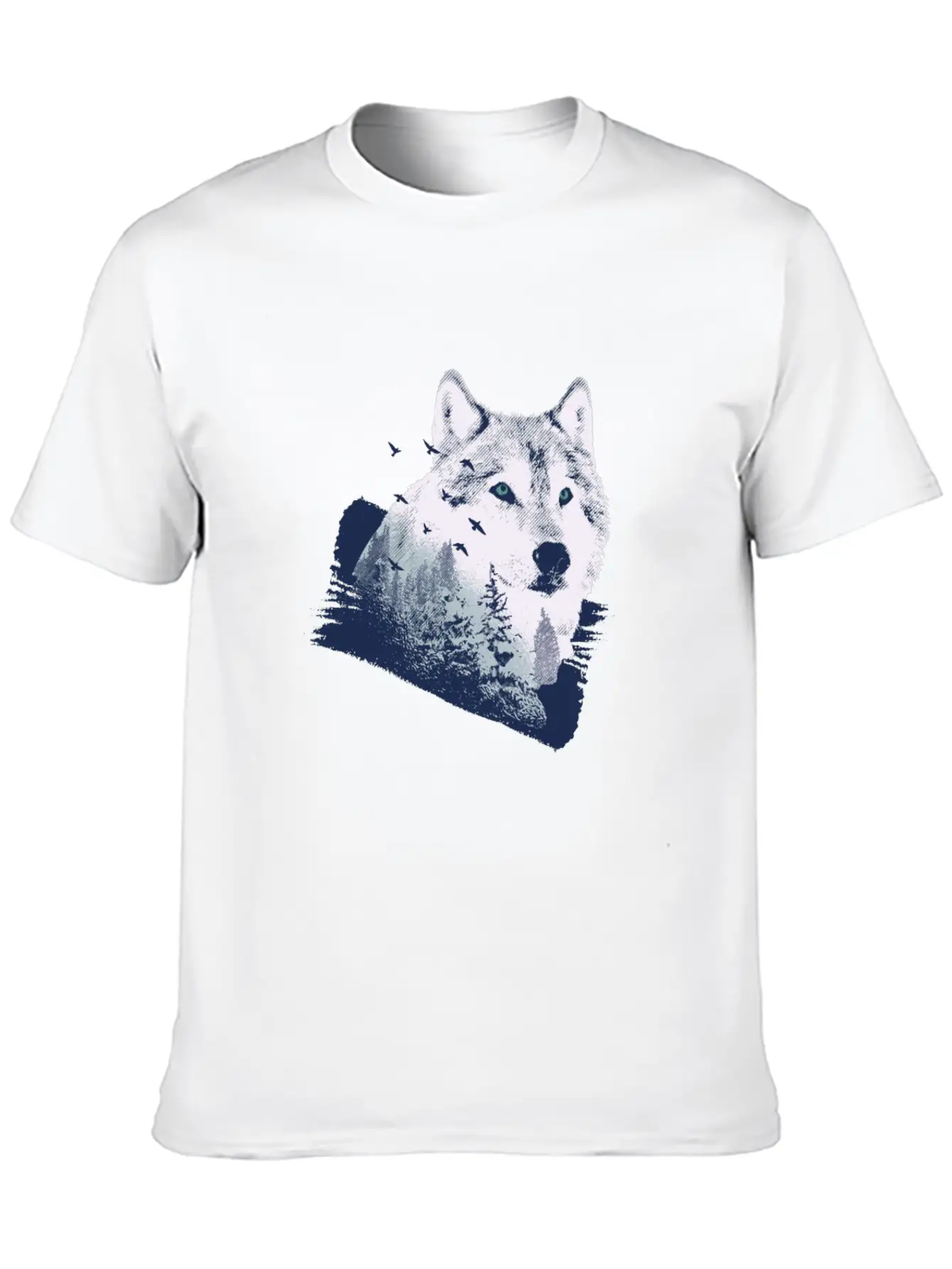 Wolf Motif Nature Wolves Unisex Casual T-Shirt – Clean Design For Daily Comfort