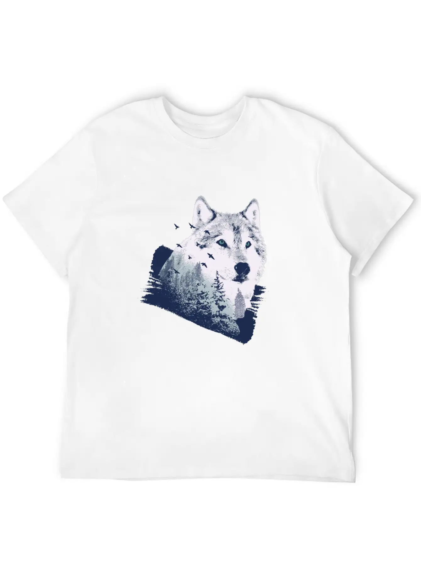Wolf Motif Nature Wolves Unisex Casual T-Shirt – Clean Design For Daily Comfort