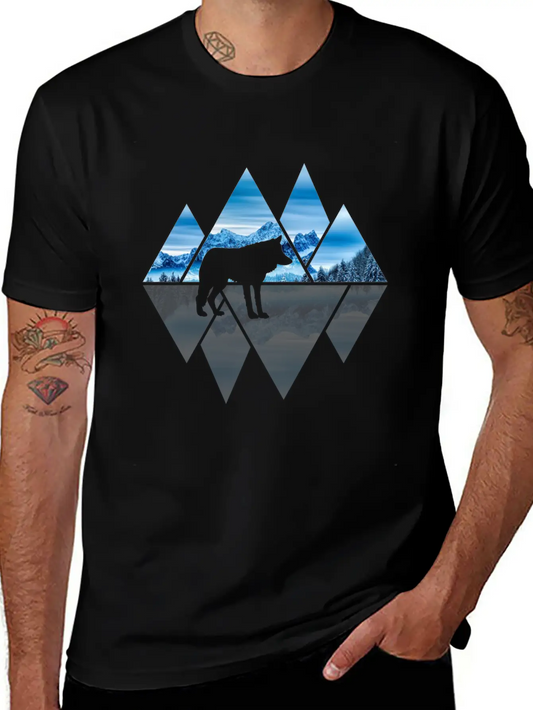Wolf Mountains Nature Lover Ice Soft Cotton Short Sleeve Tee – Unisex Wardrobe Staple