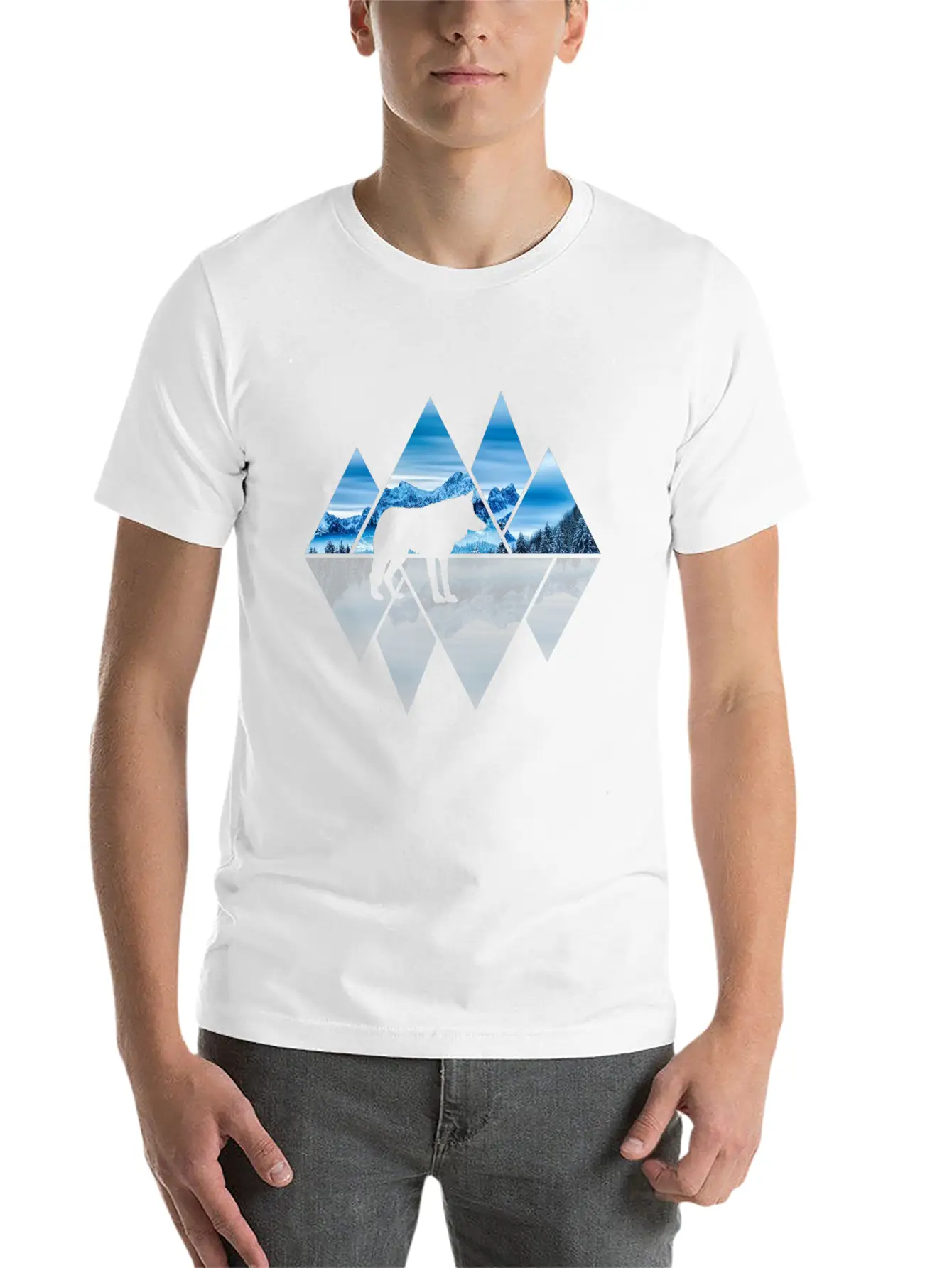 Wolf Mountains Nature Lover Ice Soft Cotton Short Sleeve Tee – Unisex Wardrobe Staple