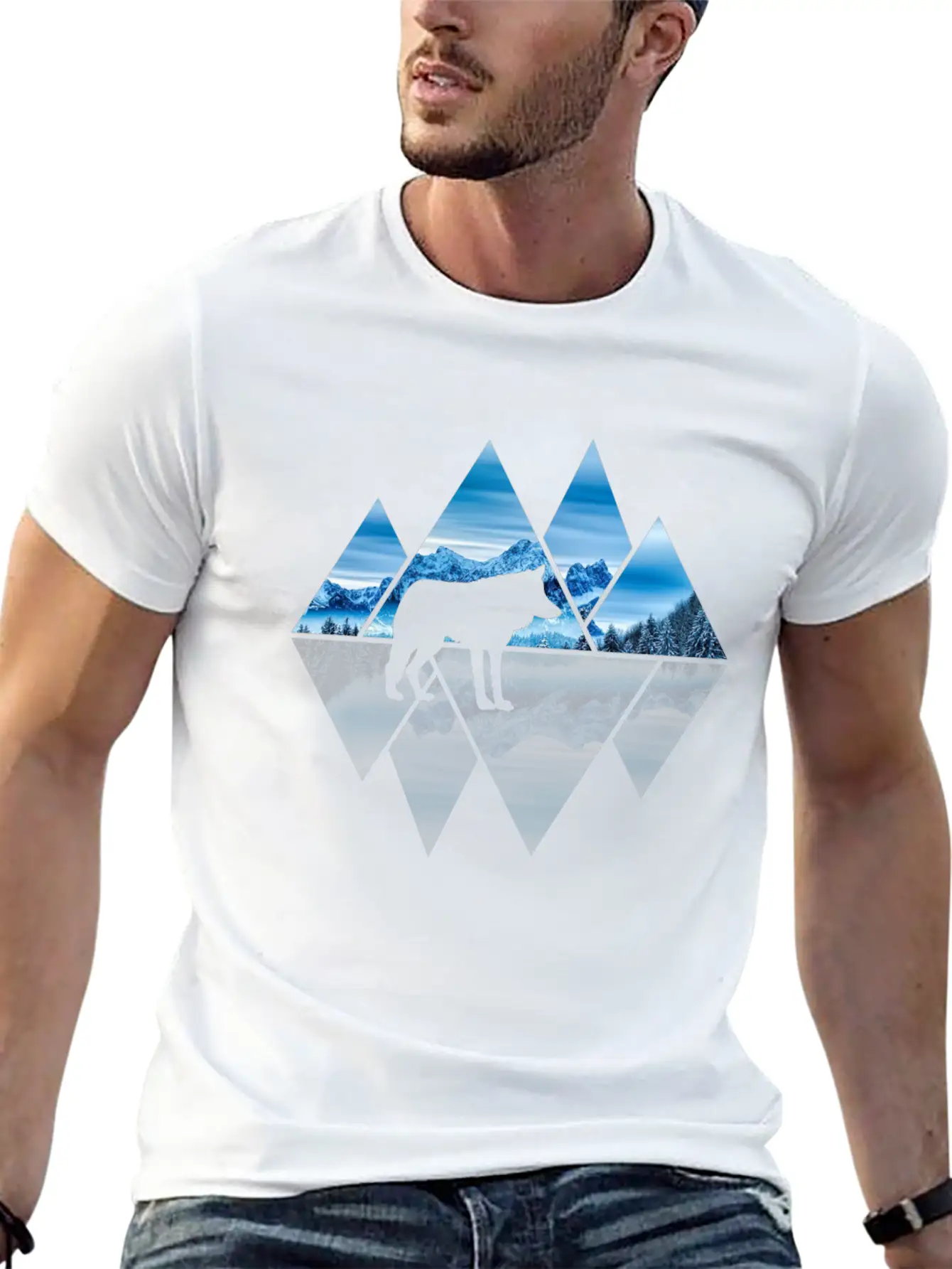 Wolf Mountains Nature Lover Ice Soft Cotton Short Sleeve Tee – Unisex Wardrobe Staple