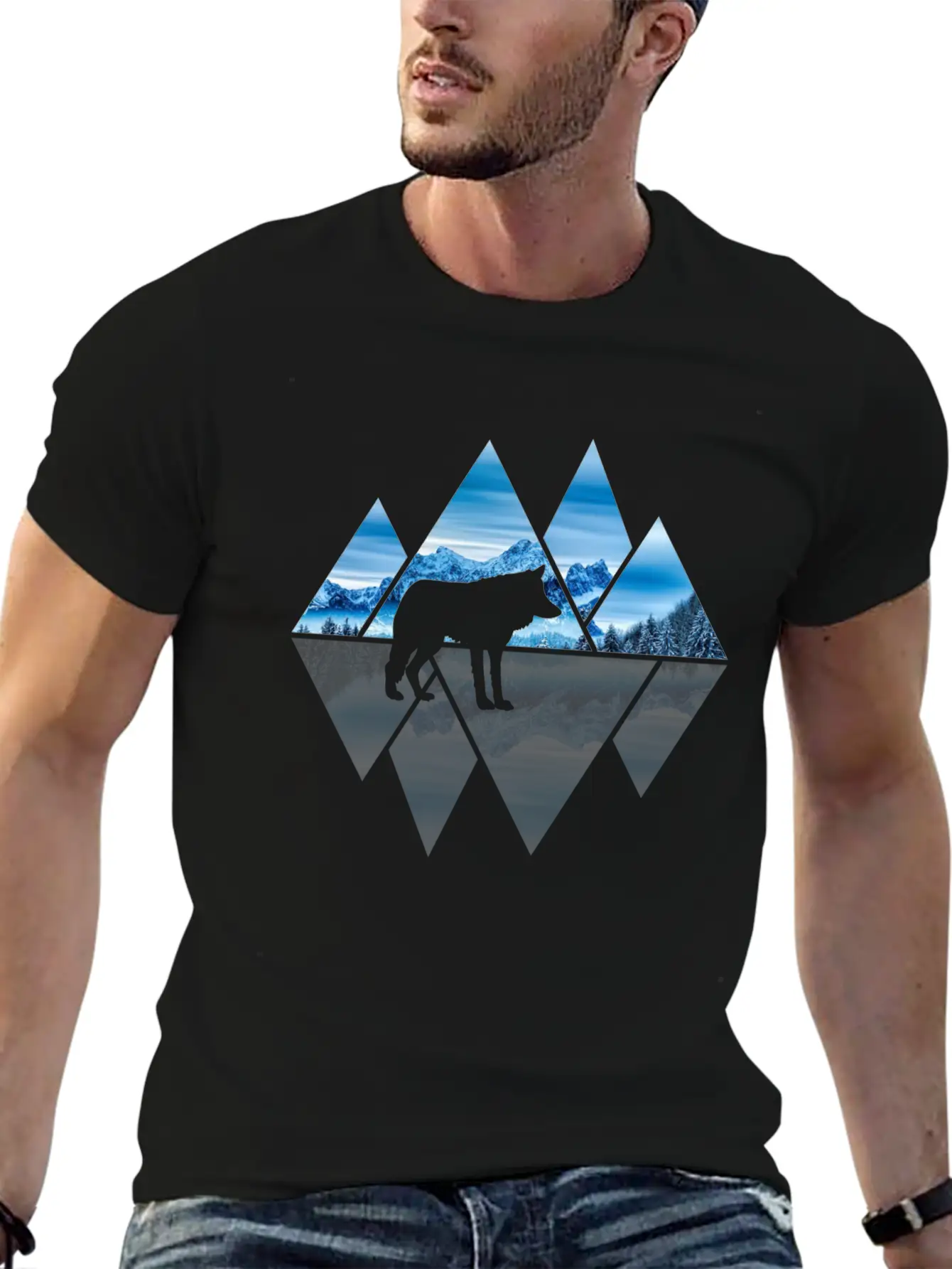 Wolf Mountains Nature Lover Ice Soft Cotton Short Sleeve Tee – Unisex Wardrobe Staple