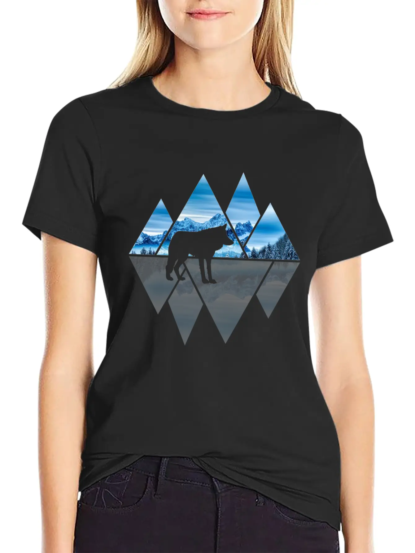 Wolf Mountains Nature Lover Ice Soft Cotton Short Sleeve Tee – Unisex Wardrobe Staple