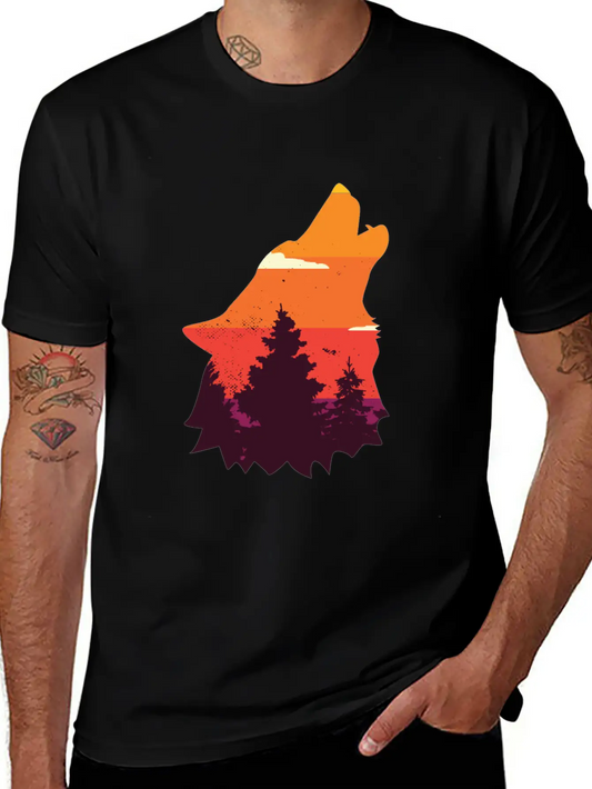 Wolf Nature Wolves Wolf Pack Modern Fit Casual T-Shirt – Clean And Versatile Design