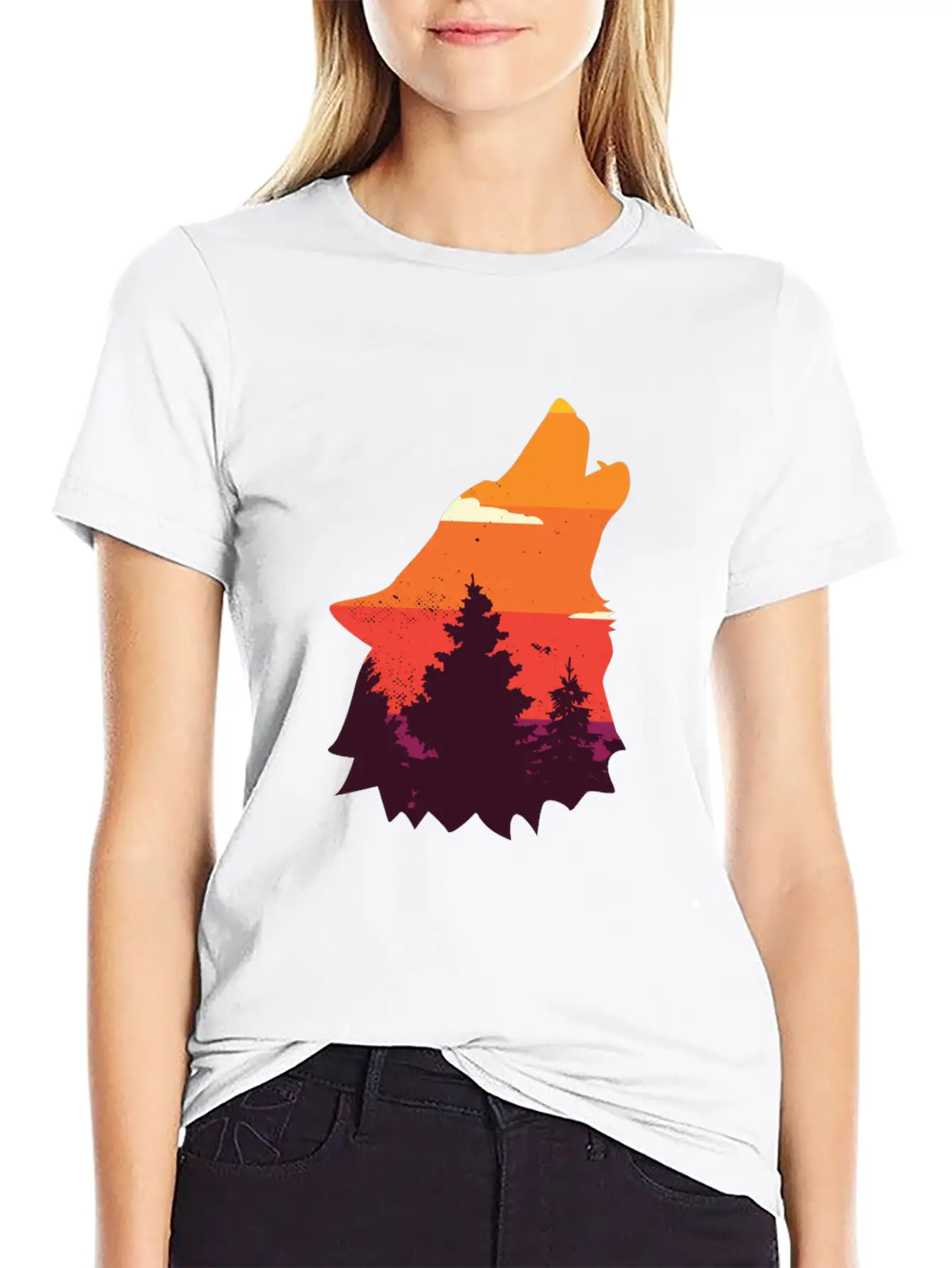 Wolf Nature Wolves Wolf Pack Modern Fit Casual T-Shirt – Clean And Versatile Design