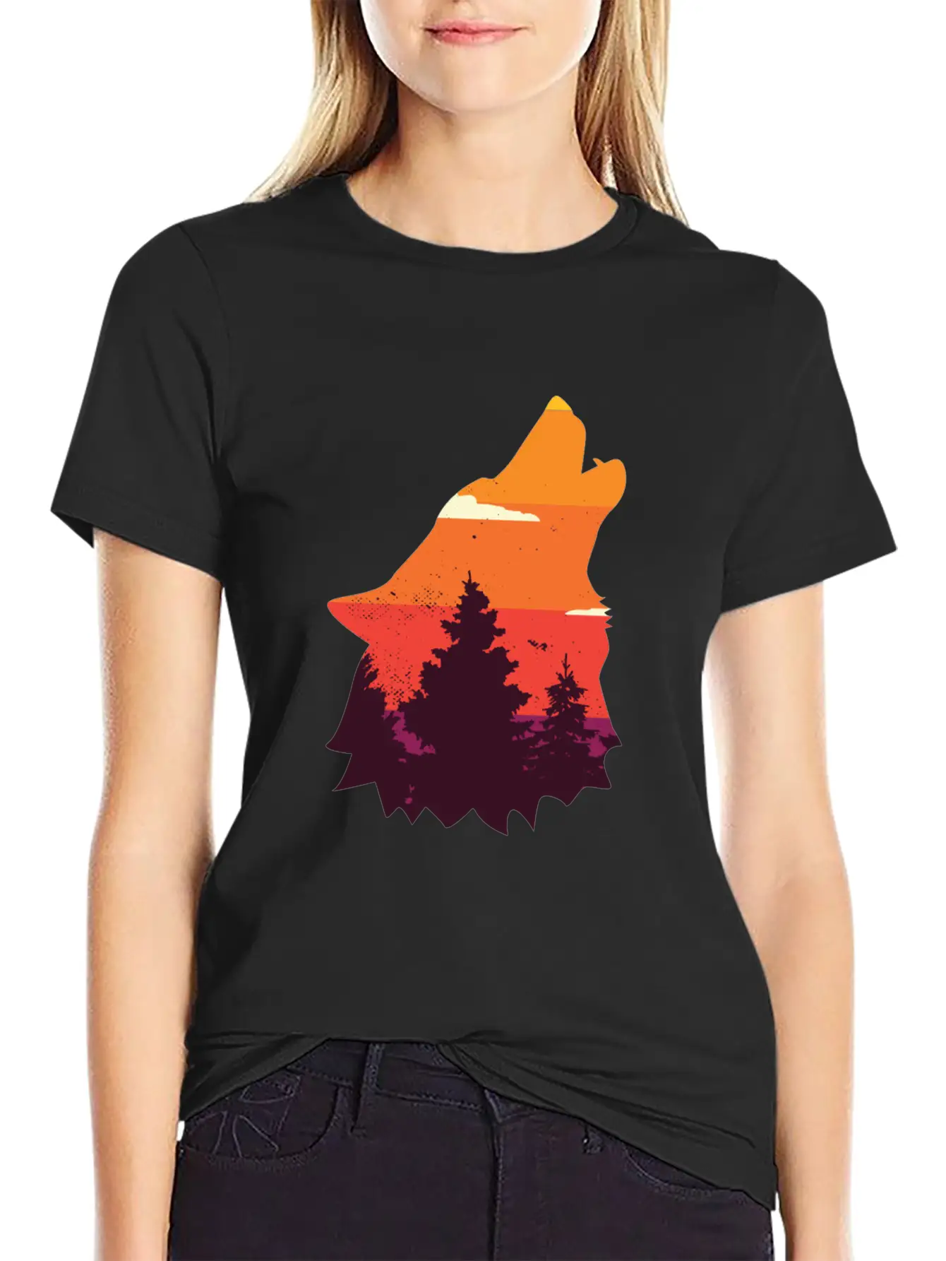 Wolf Nature Wolves Wolf Pack Modern Fit Casual T-Shirt – Clean And Versatile Design