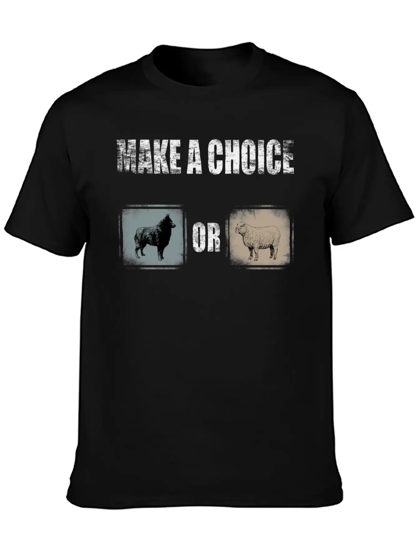 Wolf Or Sheep Lightweight Cotton T-Shirt – Daily Comfort Graphic Shirt