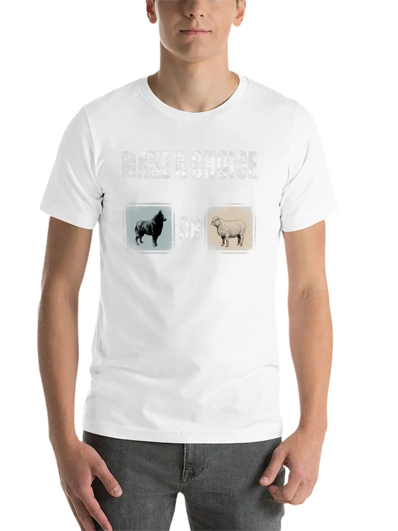 Wolf Or Sheep Lightweight Cotton T-Shirt – Daily Comfort Graphic Shirt