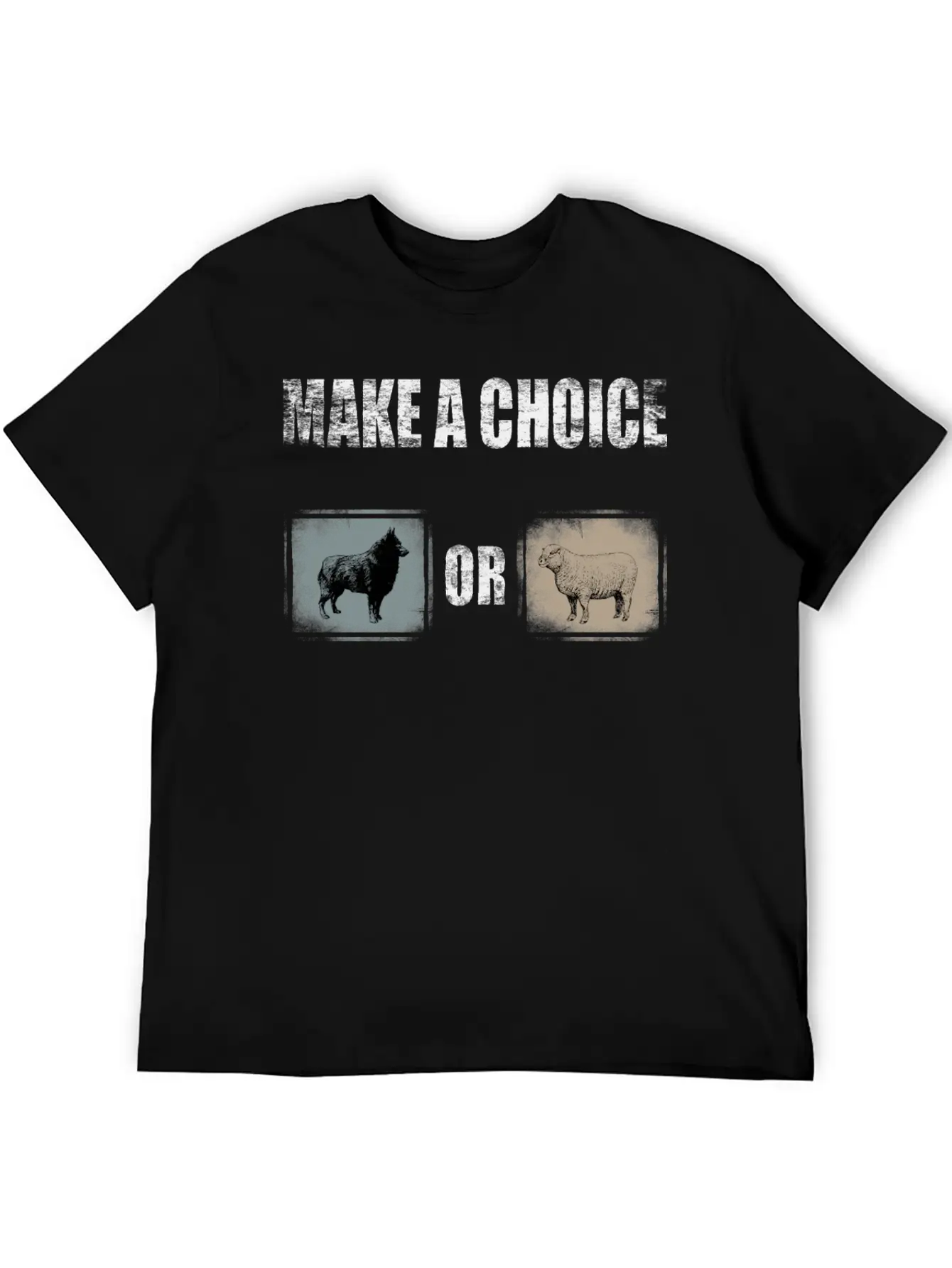 Wolf Or Sheep Lightweight Cotton T-Shirt – Daily Comfort Graphic Shirt