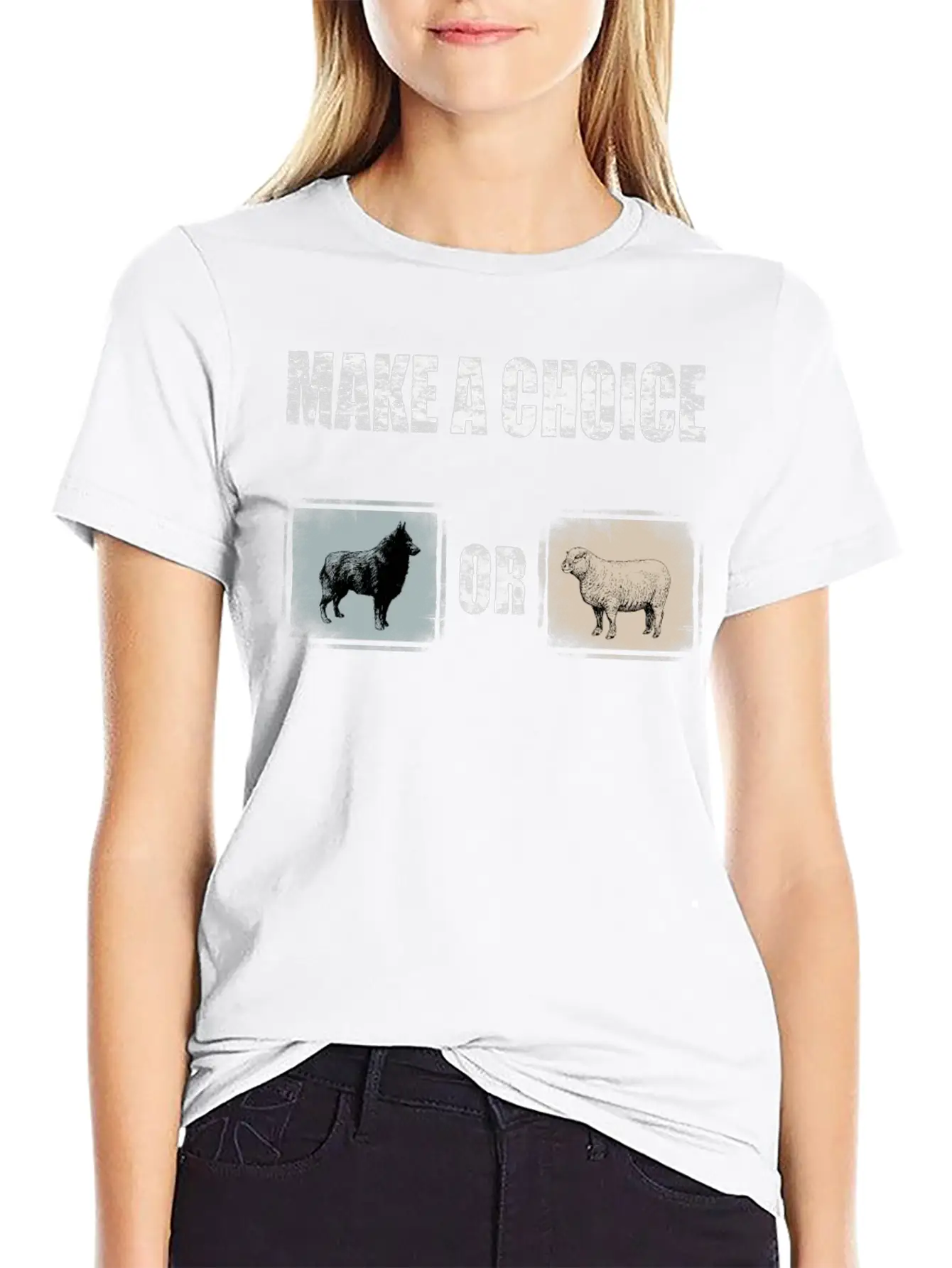 Wolf Or Sheep Lightweight Cotton T-Shirt – Daily Comfort Graphic Shirt