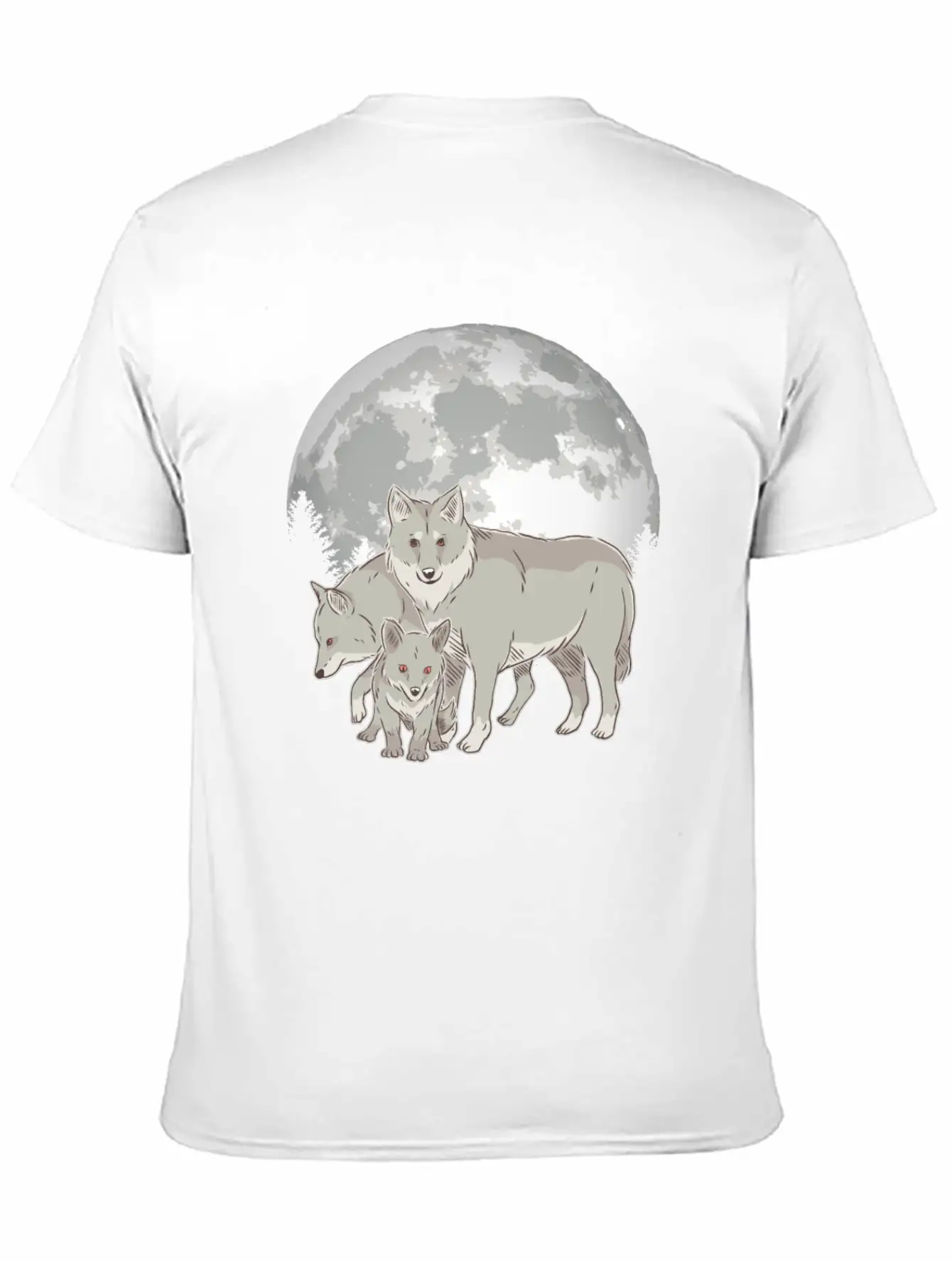 Wolf Pack Full Moon Stylish Everyday T-Shirt – Unisex Basic Cotton Tee